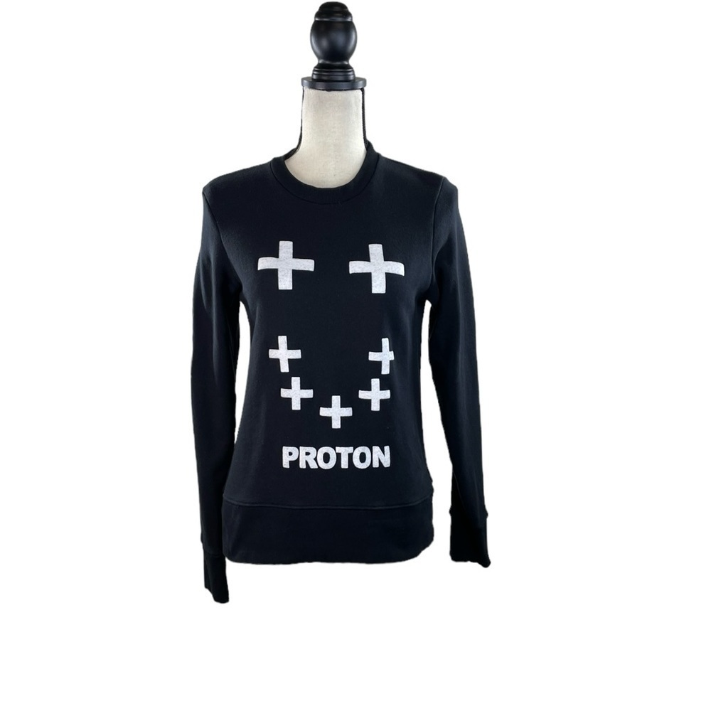 Tibi black Proton Sweatshirt Crew Neck
